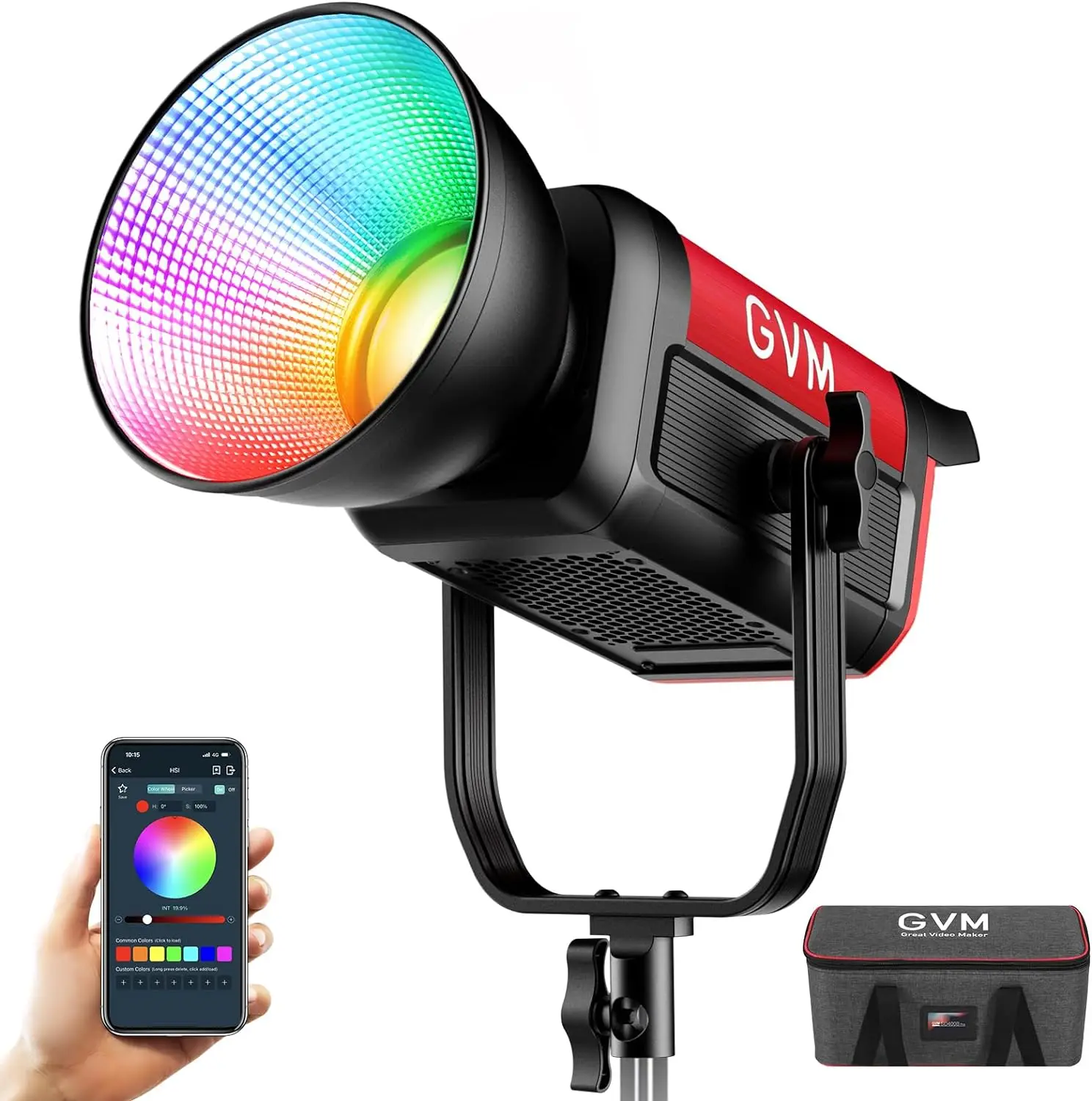 GVM PRO SD300C RGB Colorful white light Professional Studio Photographic Lighting LED Light for Video Shooting