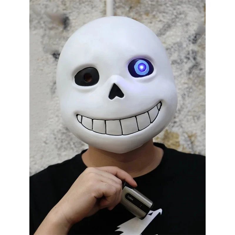 CyAnime Sans Mask Game Undertale ink Sans Cosplay Costume Role Cos Props Masks For Women Men Outfit Uniform Party Show Suits Gif