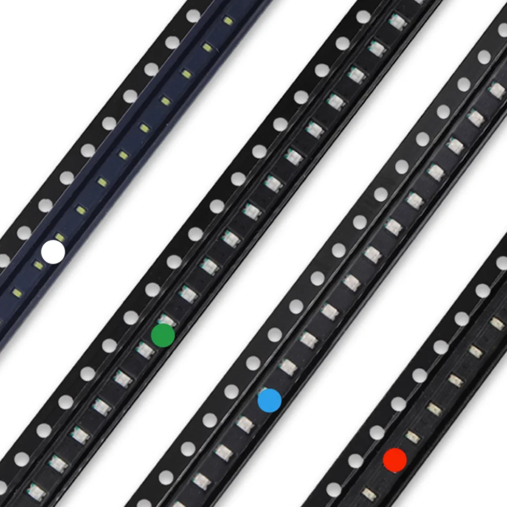 100 Stks/partij 0402 0603 0805 1206 3528 5050 5730 Smd Led Rood Geel Groen Wit Blauw Oranje Light Emitting Diode