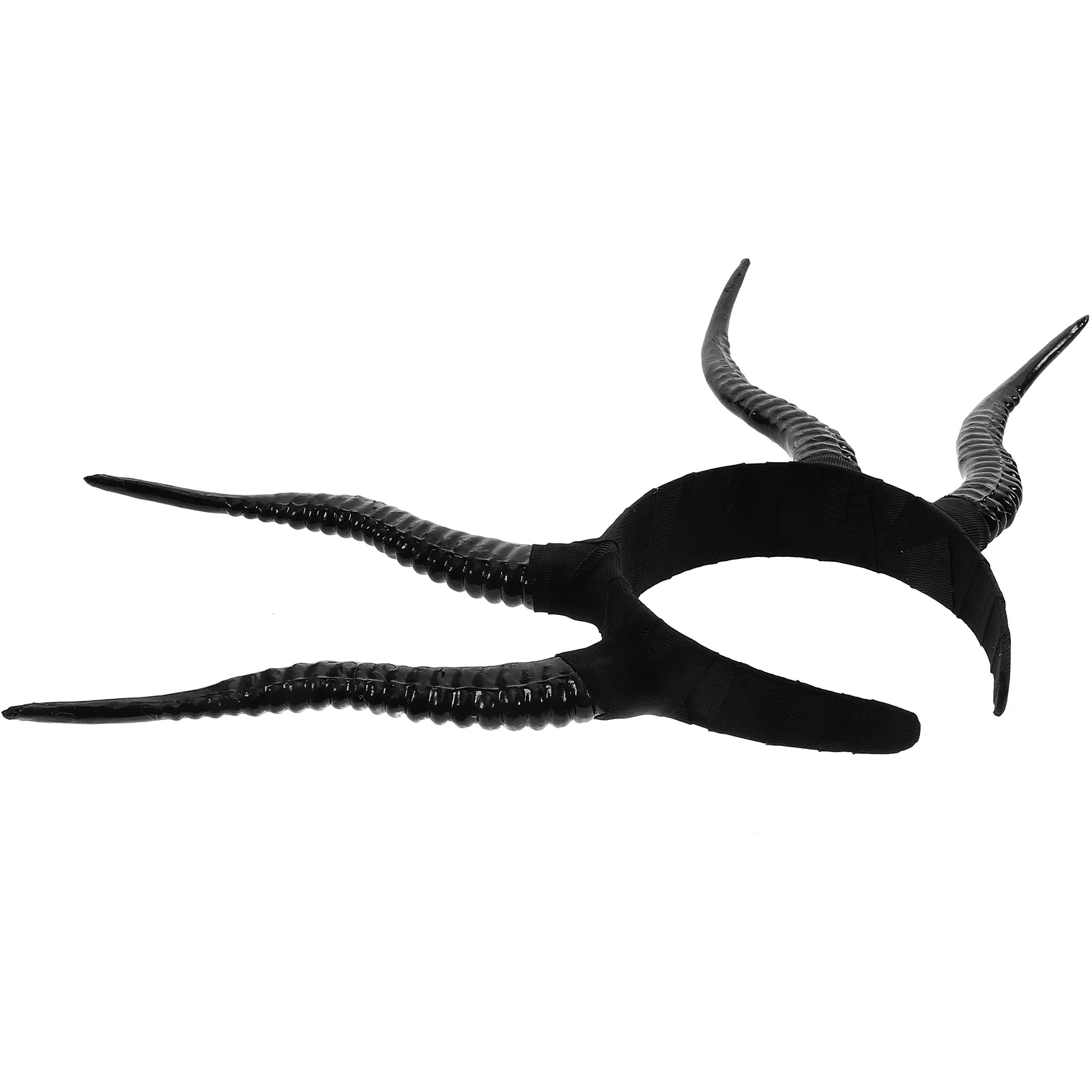 

Demon Horn Headband Black Halloween Horns Hairband Ox Plastic Cosplay Women's Headbands for