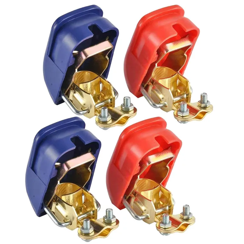 

2/4X положительный и отрицательный 12 В быстросъемный Аккумулятор для автомобиля, фургона, лодки, мотоцикла, автостайлинг, автомобильные аксессуары