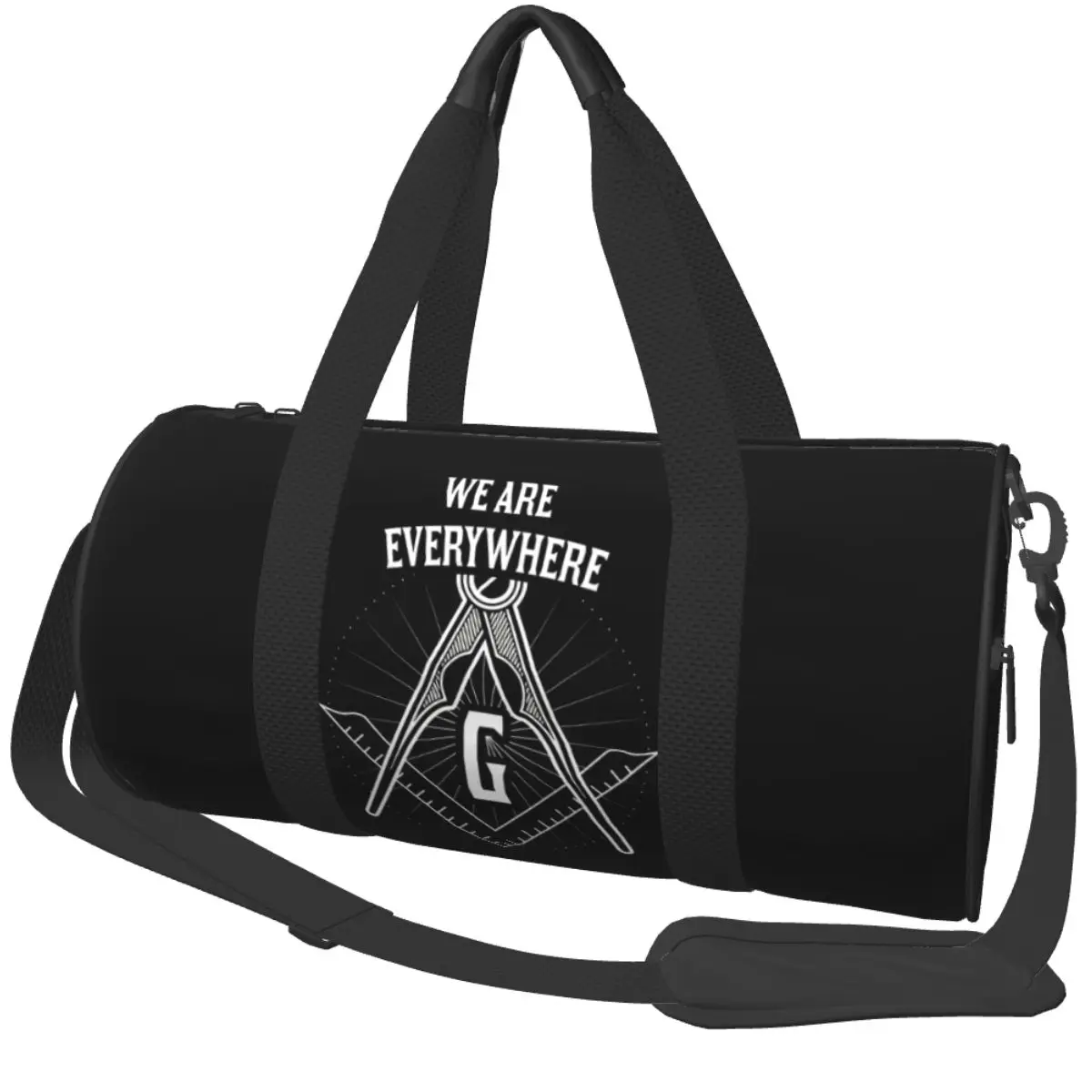 

Масонский квартал с логотипом, компас, символ Mason, спортивные сумки с обувью, спортивная сумка, водонепроницаемая мужская дорожная тренировочная сумка в стиле ретро, фитнес-сумка