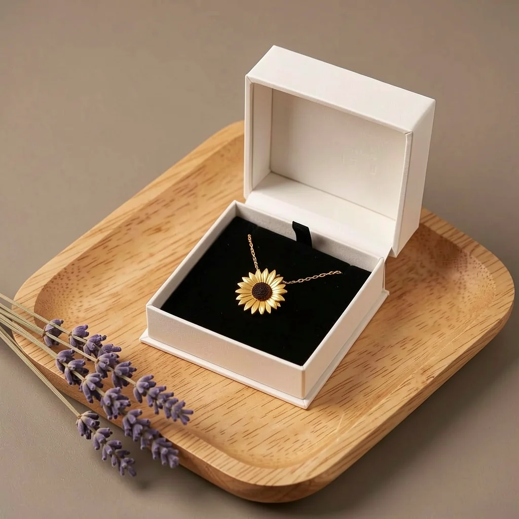 Thicken Cardboard Dual-Opening Jewelry Case Rings Earrings Necklace Jewelry Storage Organizer Kraft Wedding Gifts Packaging Box