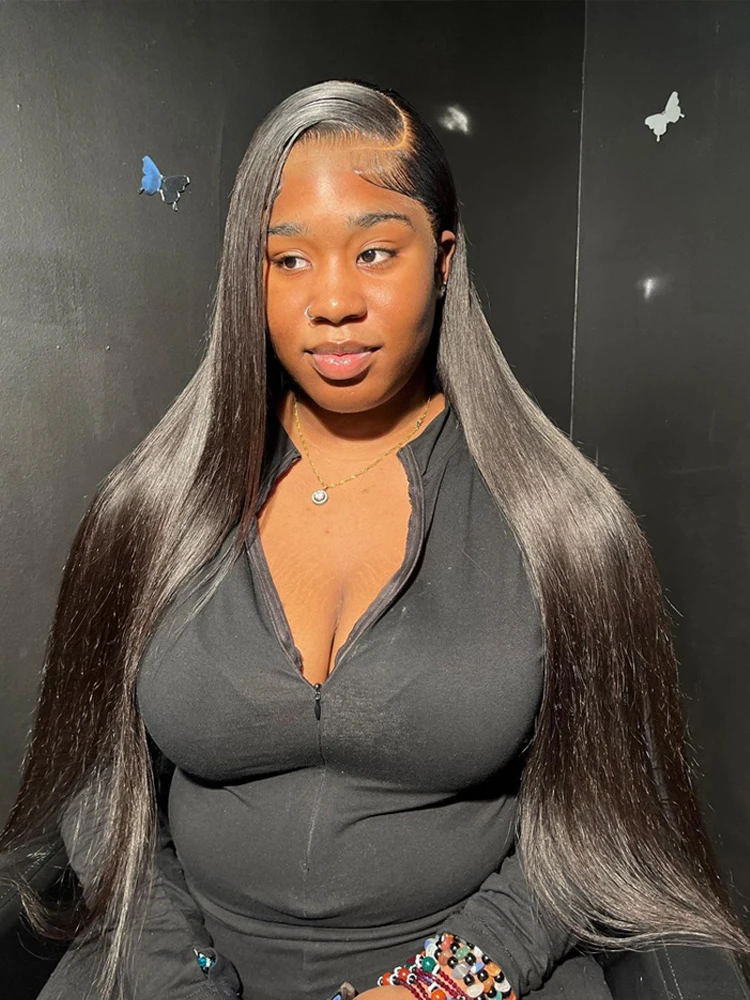 13x6 Hd Transparente Osso Straight Lace Front Wig 13x4 Perucas de Cabelo Humano Para Mulheres Negras 30 40 Polegada Brasileiro 360 Lace Frontal Wig