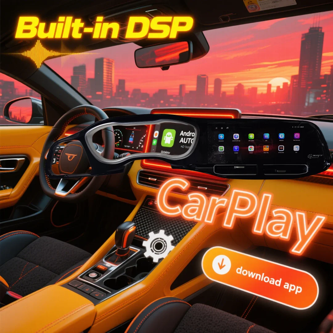 

RY 12.3" Android 13.0 HD Screen Car Stereo For Dodge Challenger SRT Hellcat 2010-2024 Car Radio GPS Navigation CarPlay Head Unit