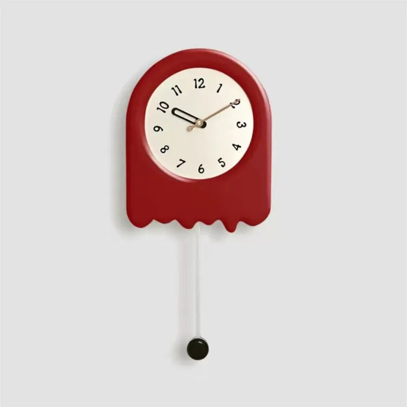 Customizable Korea Cream Style Wall Clock Living Room Clocks Home Clocks Modern Design Swinging Pend