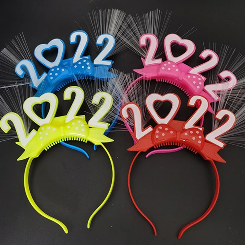 Sparking Headband Headdress New Year Party Festival for Kids Adult Random Color