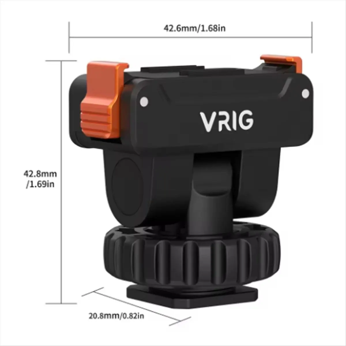 Cold Shoe Mount Adapter for Action 5 Pro/4/3 Magnetic Quick-Release Mount Adapter W 1/4In Port for Camera Tripod