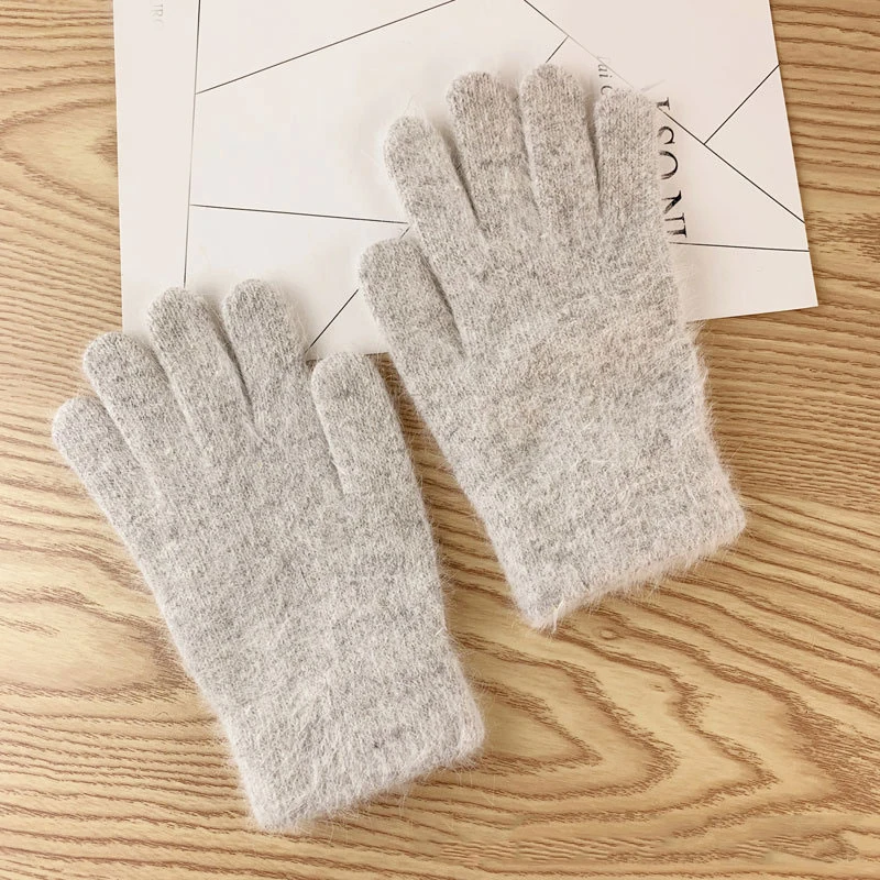 Guantes de invierno para mujer, bonitos guantes cálidos de felpa para montar, guantes para mujer, guantes para mujer, guantes de invierno para