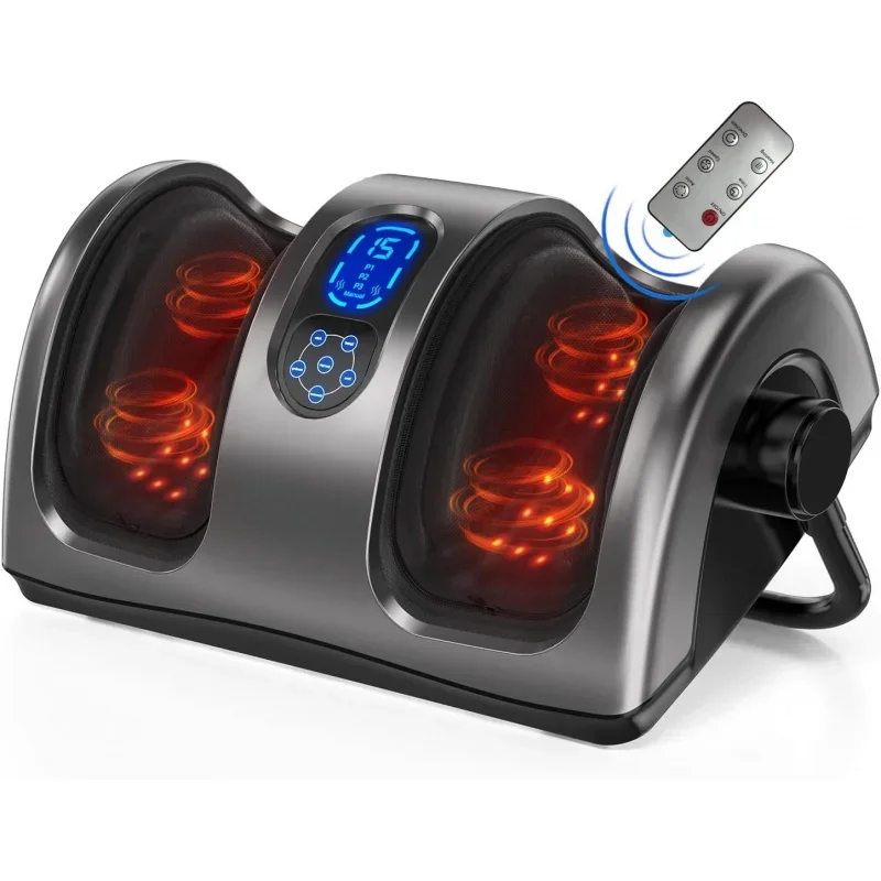 Shiatsu Foot Massager with Heat: Foot Massager for Plantar Fasciitis, Neuropathy, Circulation and Pain Relief