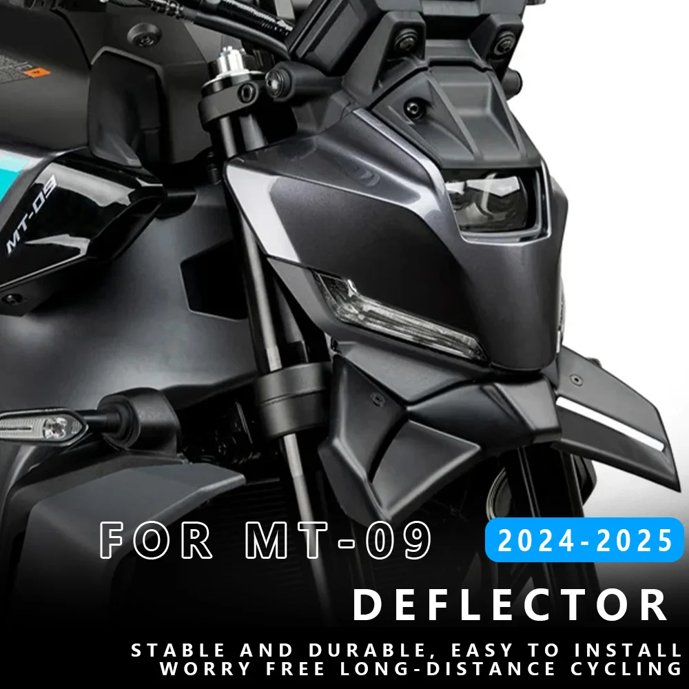 

MTKRACING for YAMAHA MT-09 2024-2025 Motorcycle Front Spoiler Kit Naked Frontal Spoilers Winglet Aerodynamic Wing