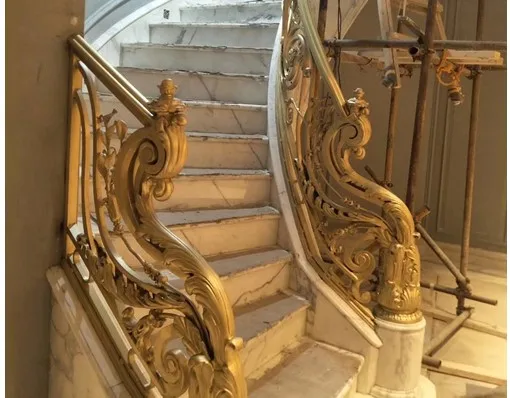 Pure Bronze Wrought Iron Railing Balcony Balustrades Staircase China Design