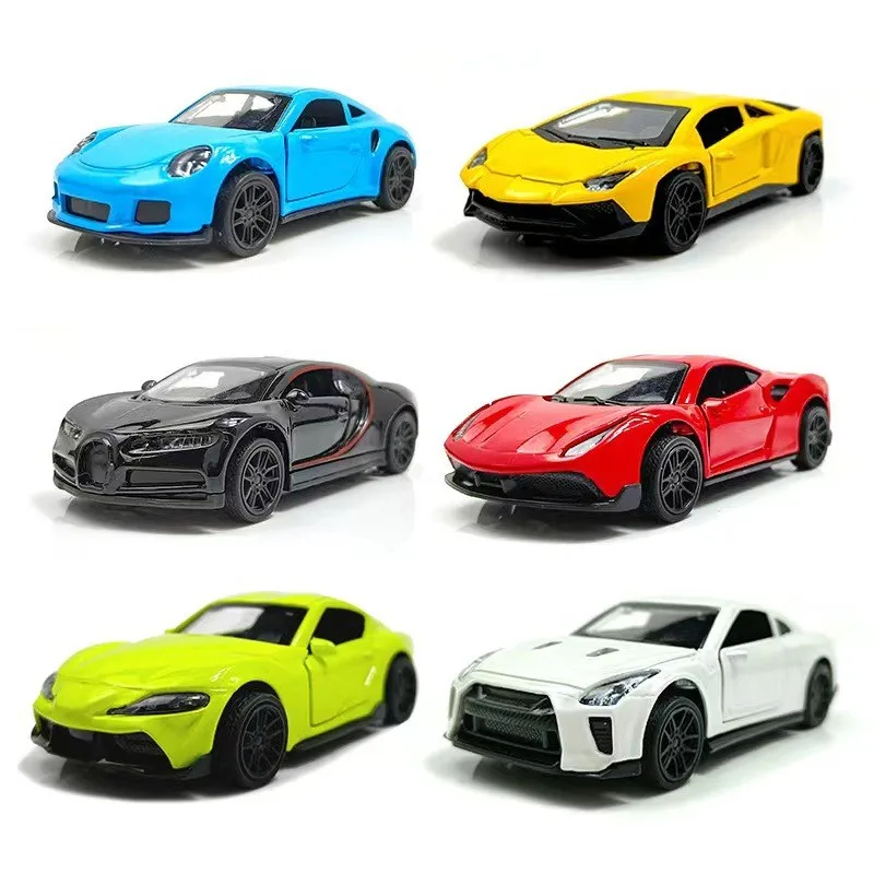 1:43 Hot Wheels Diecast Metal Alloy Car Model Toys Simulation Pull Back Racing Vehicle Sports Hobbies Collection Carschildr Toy