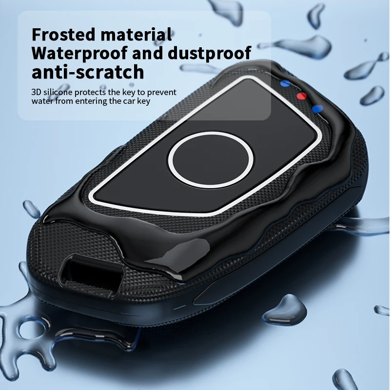 1PCS 3 4 Buttons ABS Car Remote Smart Key Case Cover Shell Fob Fit For Buick Auto Key Accessories With Black Keychain Shell Case