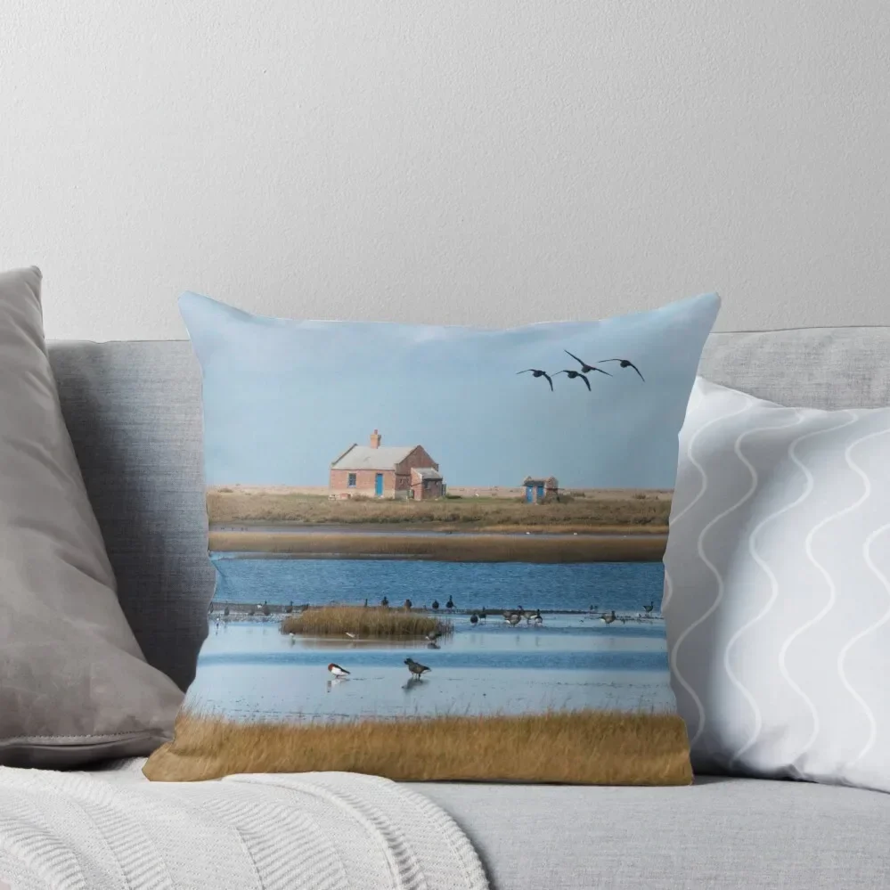 Birds over Blakeney Watch House Throw Pillow Sofa Pillow Cover Custom Cushion Photo Decorative Cushion pillow