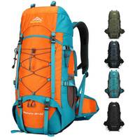 80L Camping Backpack Travel Sport Bag with Shoes Pack Outdoor Climbing Hiking Trekking Rucksack Large Luggage Storage Daypack