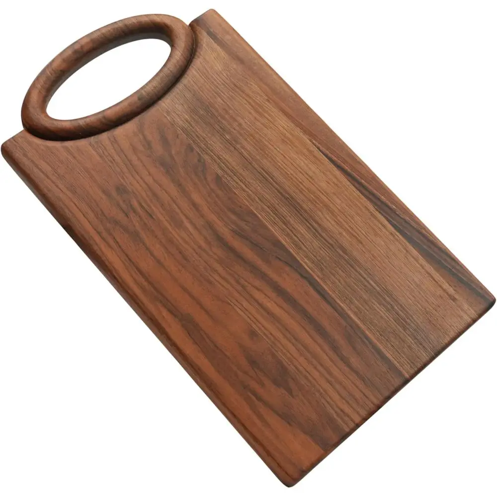 

Large Walnut Oval Chopping Board - Premium Kitchen & Serving Block - Durable, Knife-Friendly, Stylish