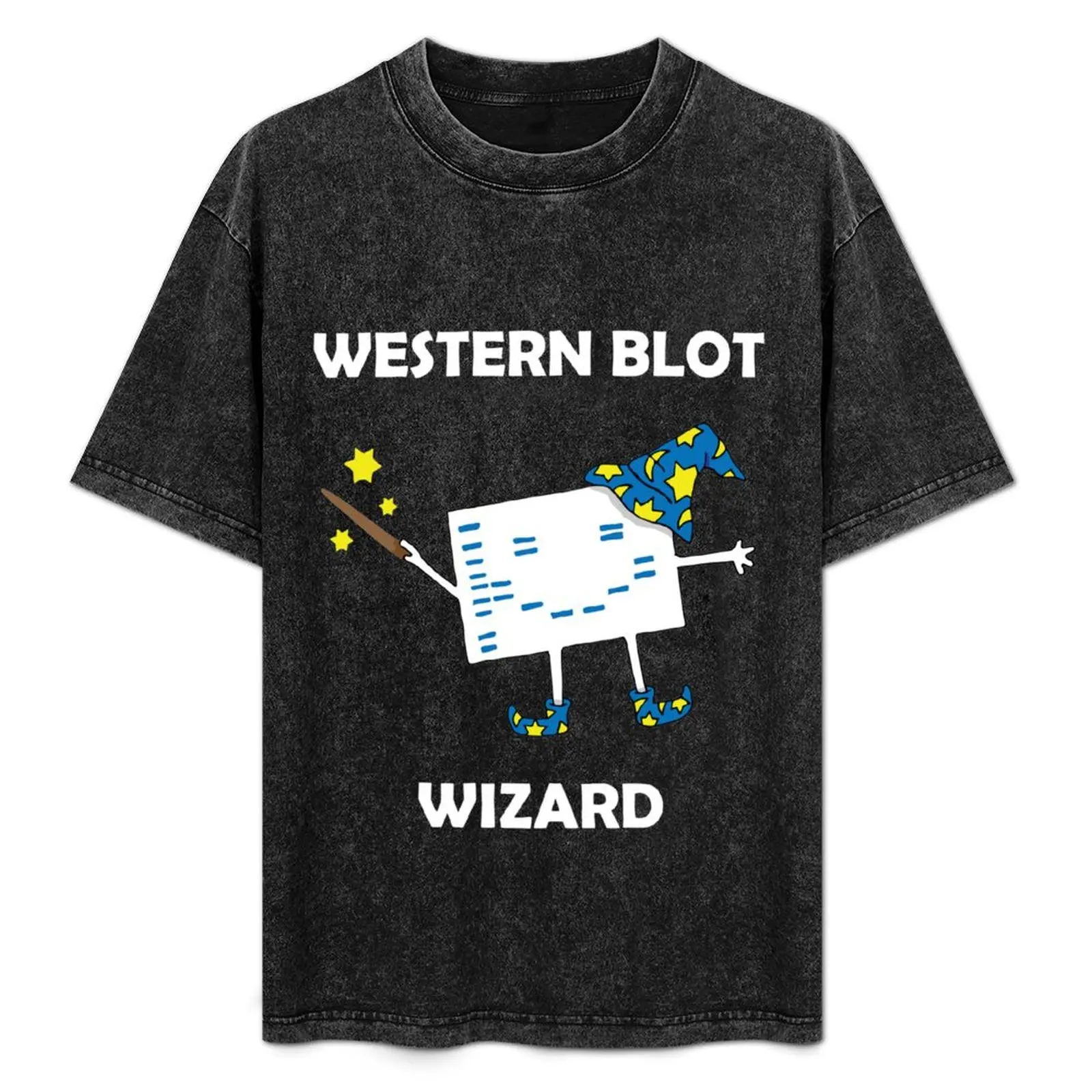 Western Blot Wizard, he loves Cell Biology! T-Shirt plus size tops quick-drying slim fit t shirts for men