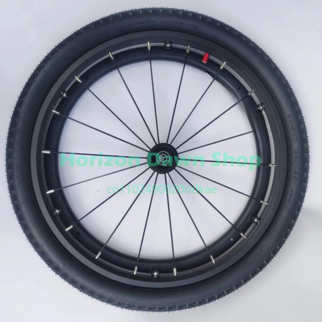 24×1.95 Inflatable Rear Wheel, Aluminum Alloy Spoke Hub