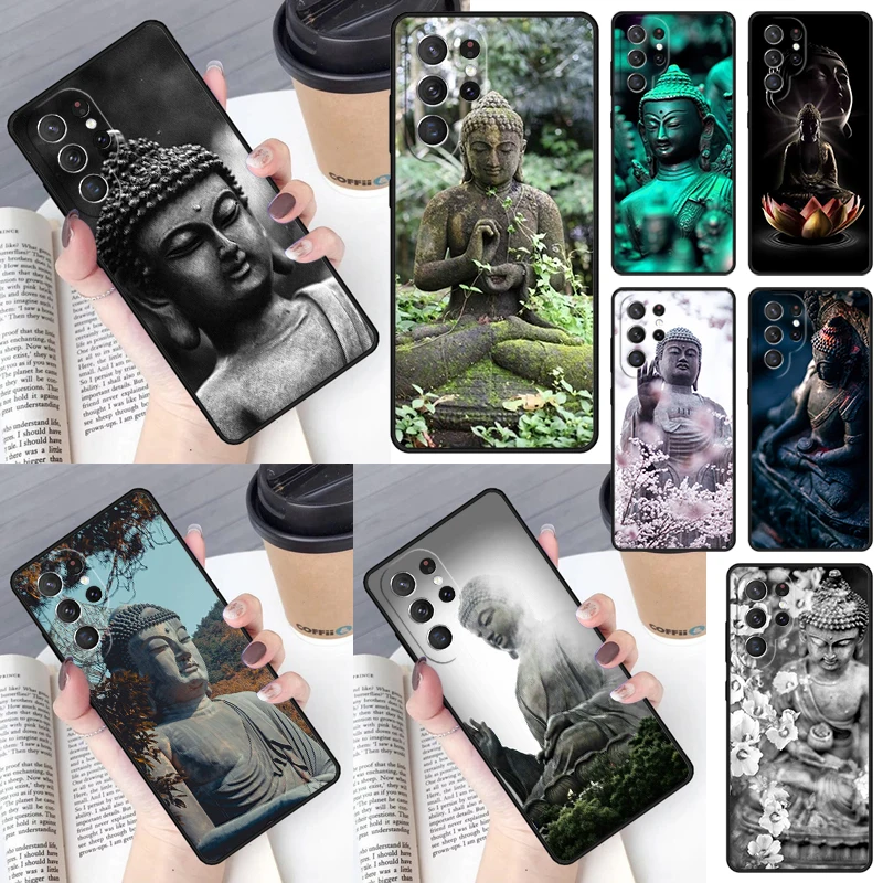 Buddha Statue Cover For Samsung Galaxy S23 Ultra S22 S20 S21 FE S8 S9 S10 Plus Note 10 20 Ultra phone Case