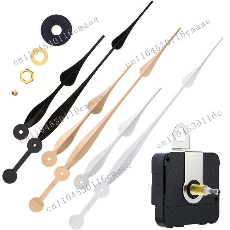 Popular DIY large torque wall clock movement metal pointer set quartz clock movement accessories