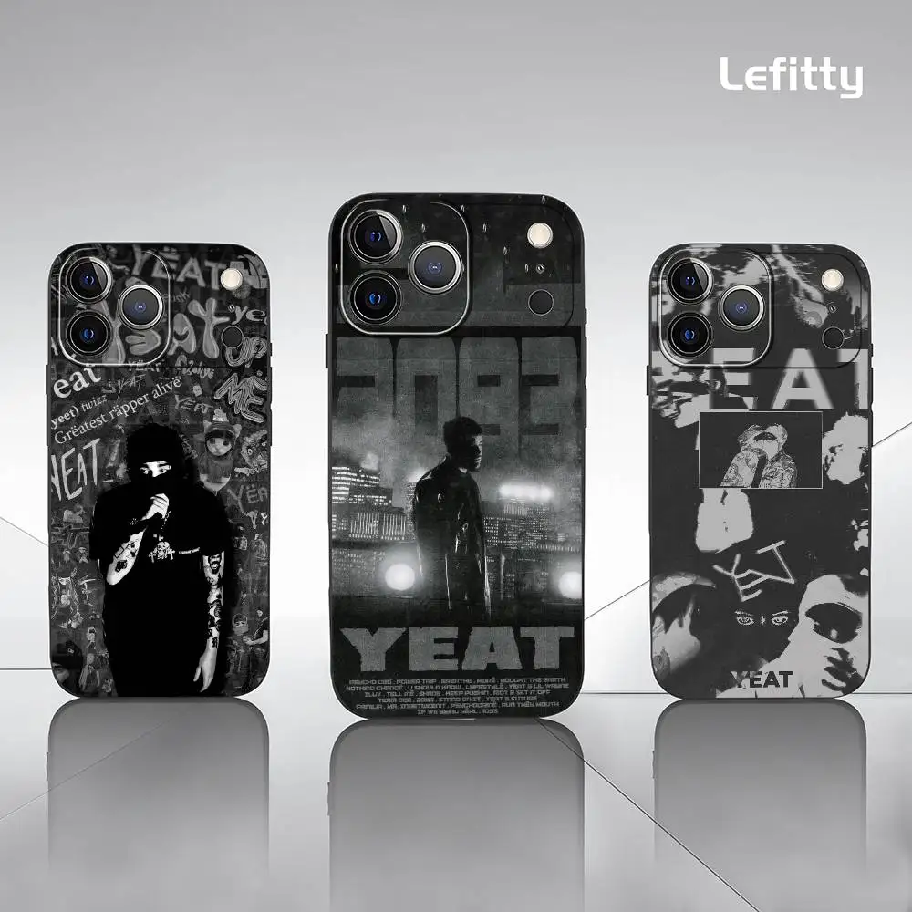 حافظة هاتف Y-Yeat Rapper A-AfterLyfe لهاتف آيفون 17 16 15 14 13 12 11 Pro Max Plus Mini Black Frosted Soft Shell Funda