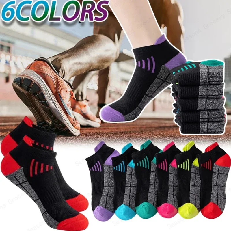 

6/12/24/48 пар новых черных спортивных носков унисекс до щиколотки, впитывающие пот дышащие хлопковые носки, уличные баскетбольные носки для бега