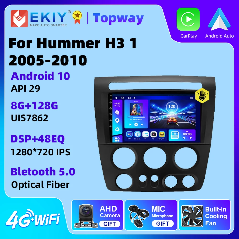 

EKIY Car Radio For Hummer H3 1 2005 - 2010 Radio Android Multimedia Video Player Navigation 4G WIFI BT GPS DSP RDS No DVD