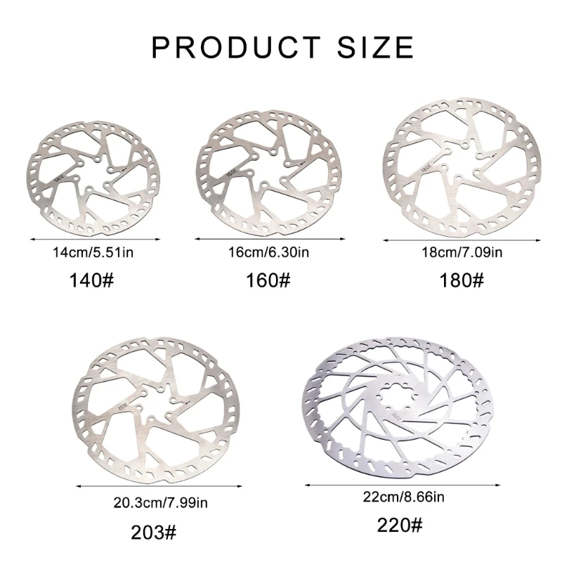 Stainless Steels Road Bike Bicycles Disc Brake Rotor with Screws Light Weight Mountain Bike Brakes Rotor Easy to Use image 6