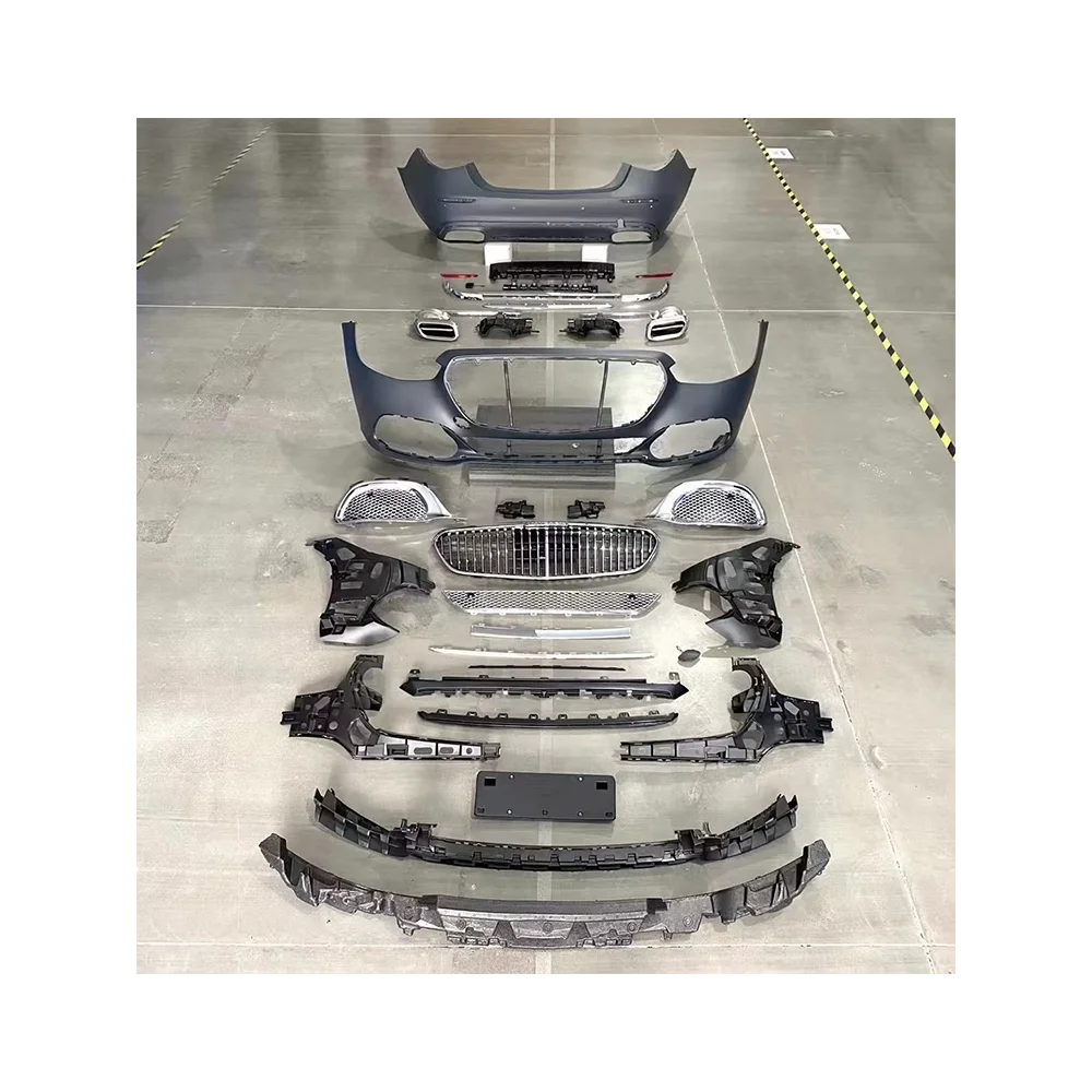 

Комплект модификации обновленияНовейшие комплекты полного кузова для Benz W223 S Class 2021/2022 Обновление до переднего бампера Maybach Решетка заднего бампера
