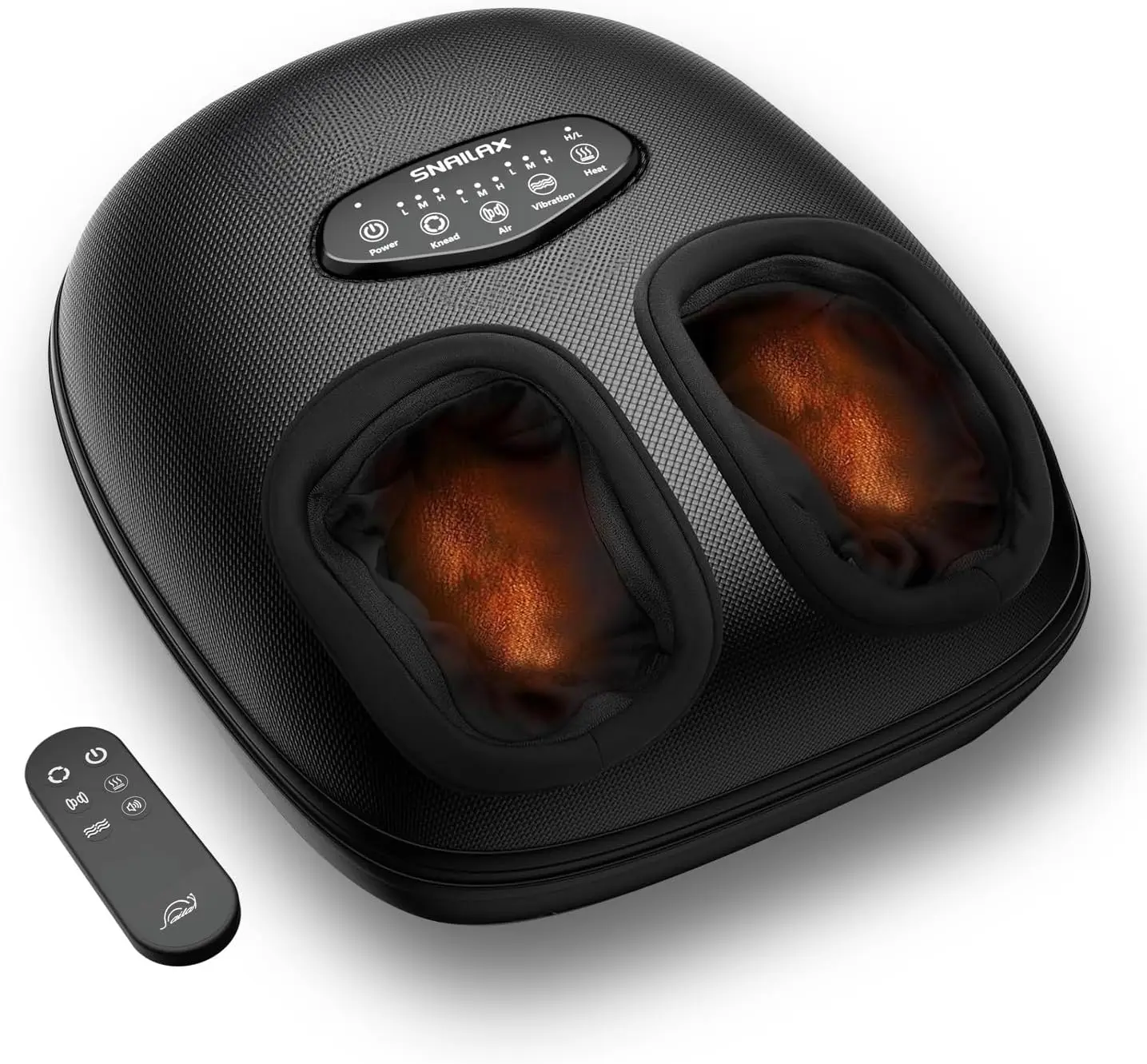 

Heated Foot Massager with Deep Kneading, Vibration & Compression for Neuropathy Relief, Fits Size 13, Remote Control