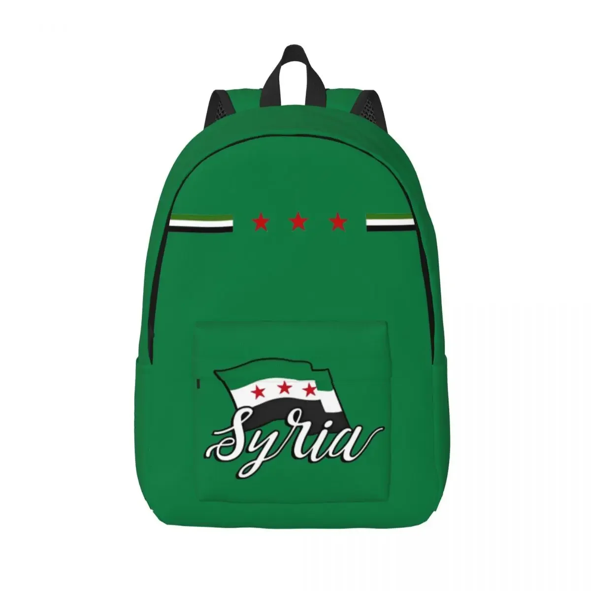 

Syria Flage Backpack for Men Women Cool High School Hiking Travel Daypack College Shoulder Bag Durable