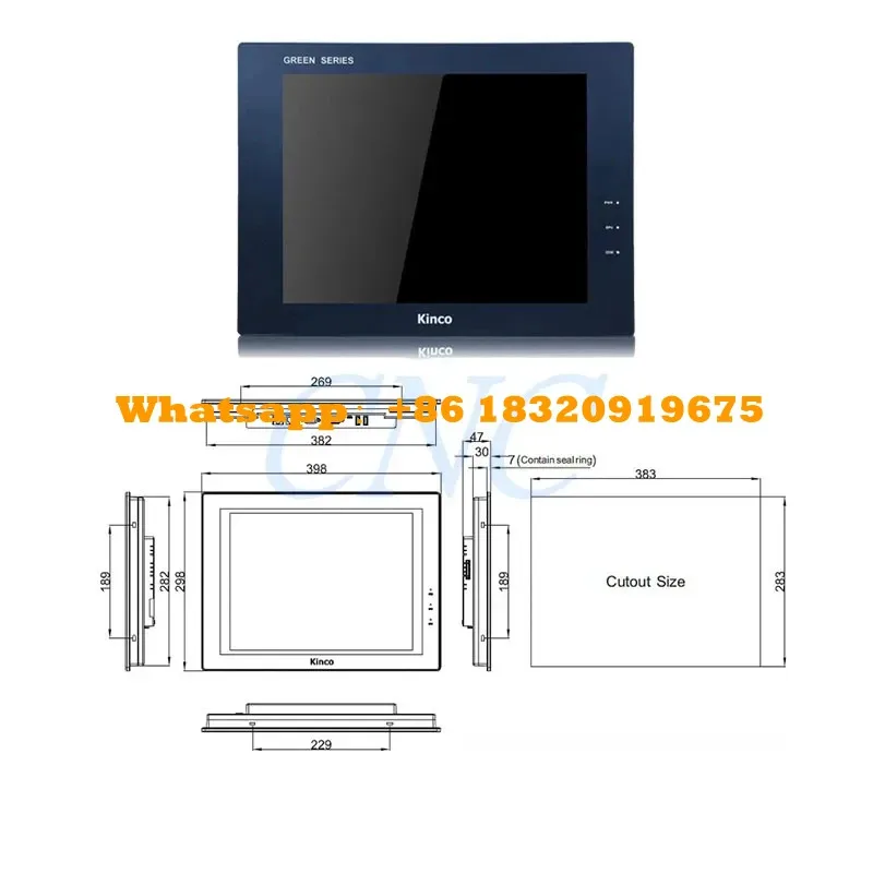 Kinco GH150E HMI Touch Screen 15 Inch 1024*768 Ethernet USB Host New Human Machine Interface Memory Extension Upgrade  MT4720TE