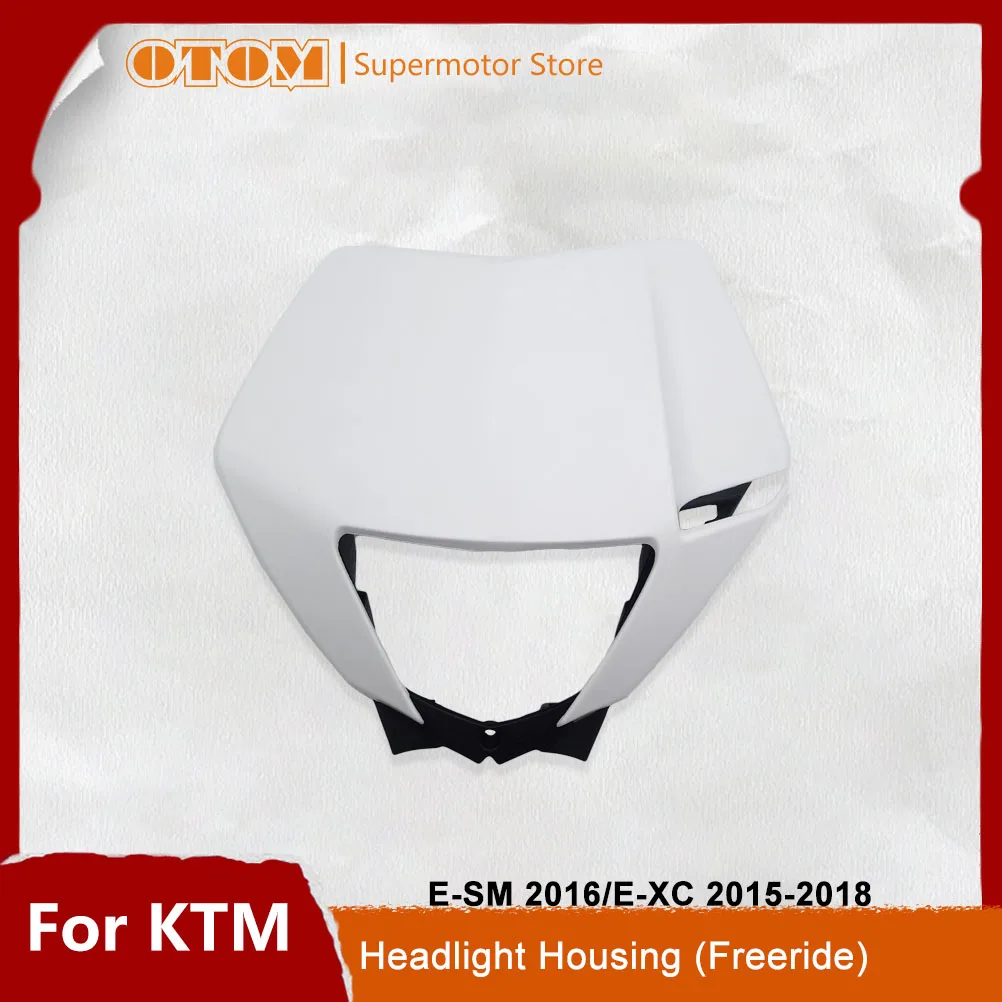 2015-2018 For KTM Motorcycle Headlight Housing Head Light Shroud Mask Guard Cover Freeride E-SM E-XC Motocross Pit Dirt Bikes