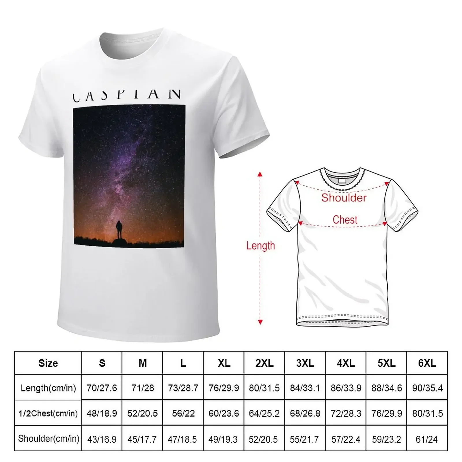 Caspian - Stars T-Shirt tops cotton graphic tees vintage clothes designer shirts heavyweight t shirts for men