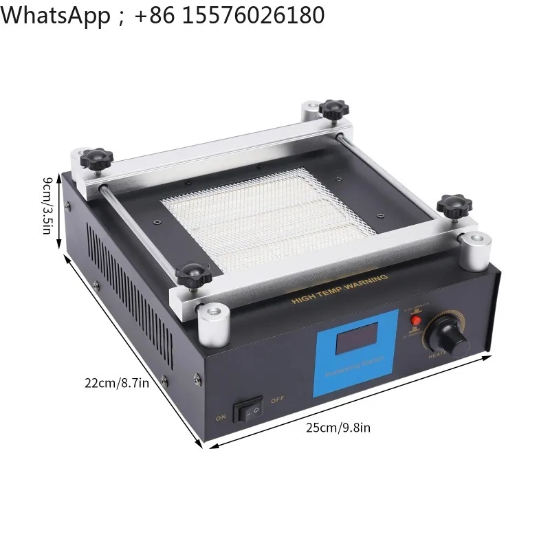 450W Infrared Preheat Soldering Station 853A 110V US Plug Temp Control 50-400℃ LED Display for PCB Repair Soldering Desoldering