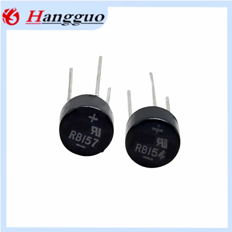 100PCS/Lot Bridge Pile Circle   2W04 2W06 2W08 2W10 RB154 RB157  2W10 2A  DIP-4 Rectifier