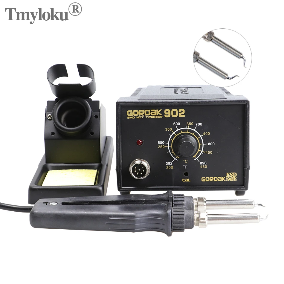 GORDAK constant temperature soldering station 902 adjustable electric heating tweezers clip desoldering tool 220V 75W