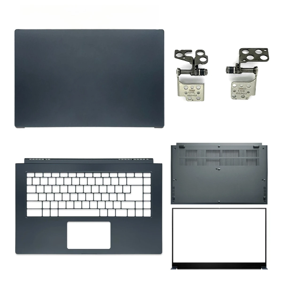 Compatible with Modern 15 A5M MS-1551 1552 155K 155L Screen Top Cover Screen Bezel,Palm Rest,Bottom Case Hinge and Keyboard ABCD