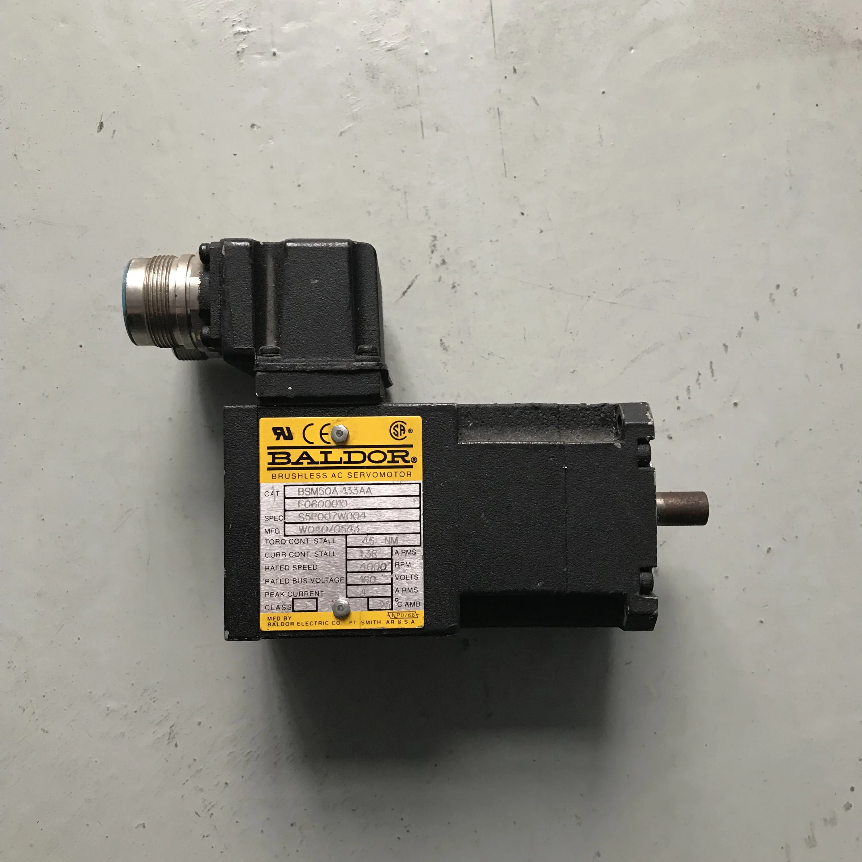 

BALDOR BSM50A-133AA Servo Motor