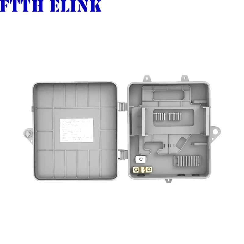 1x16 mini ftth distribution box for 1*16 plug in splitter fiber optic cable 16 cores wall mounted indoor outdoor