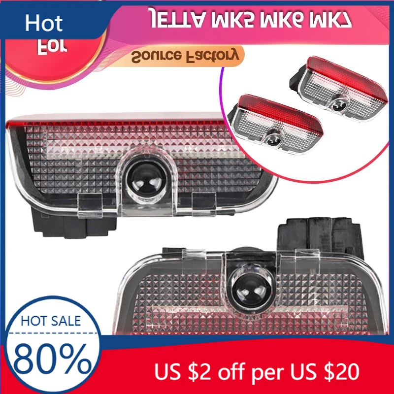 

2026 Новинка для VOLKSWAGEN VW, подстаканники, светодиодная лампочка для дверей автомобиля, аксессуары для внутреннего украшения для VW Touareg 7P Passat B6 B7 B8