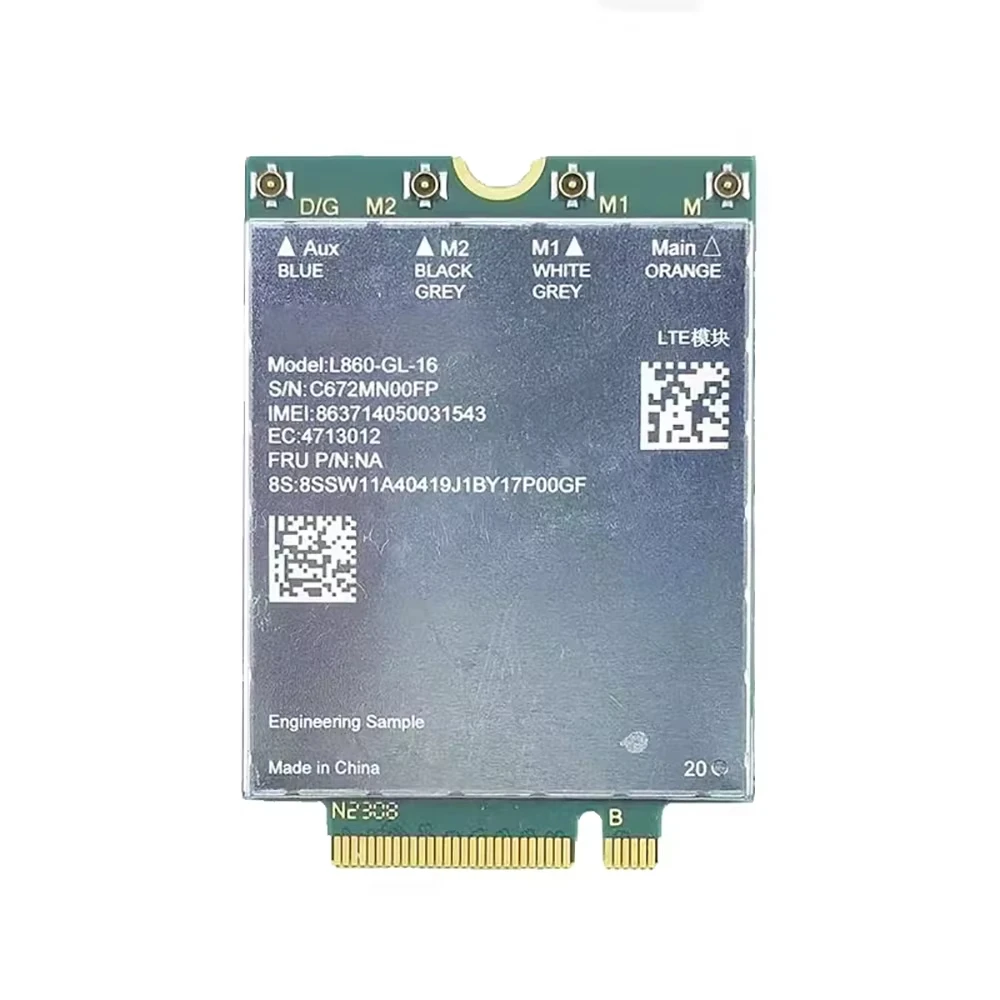 L860-GL-16 LTE Cat16 Module For T14 T16 P14S P16S X13 L13 L14 L15 Gen3 Laptop XMM7560R+ M.2 Key-B WIN11