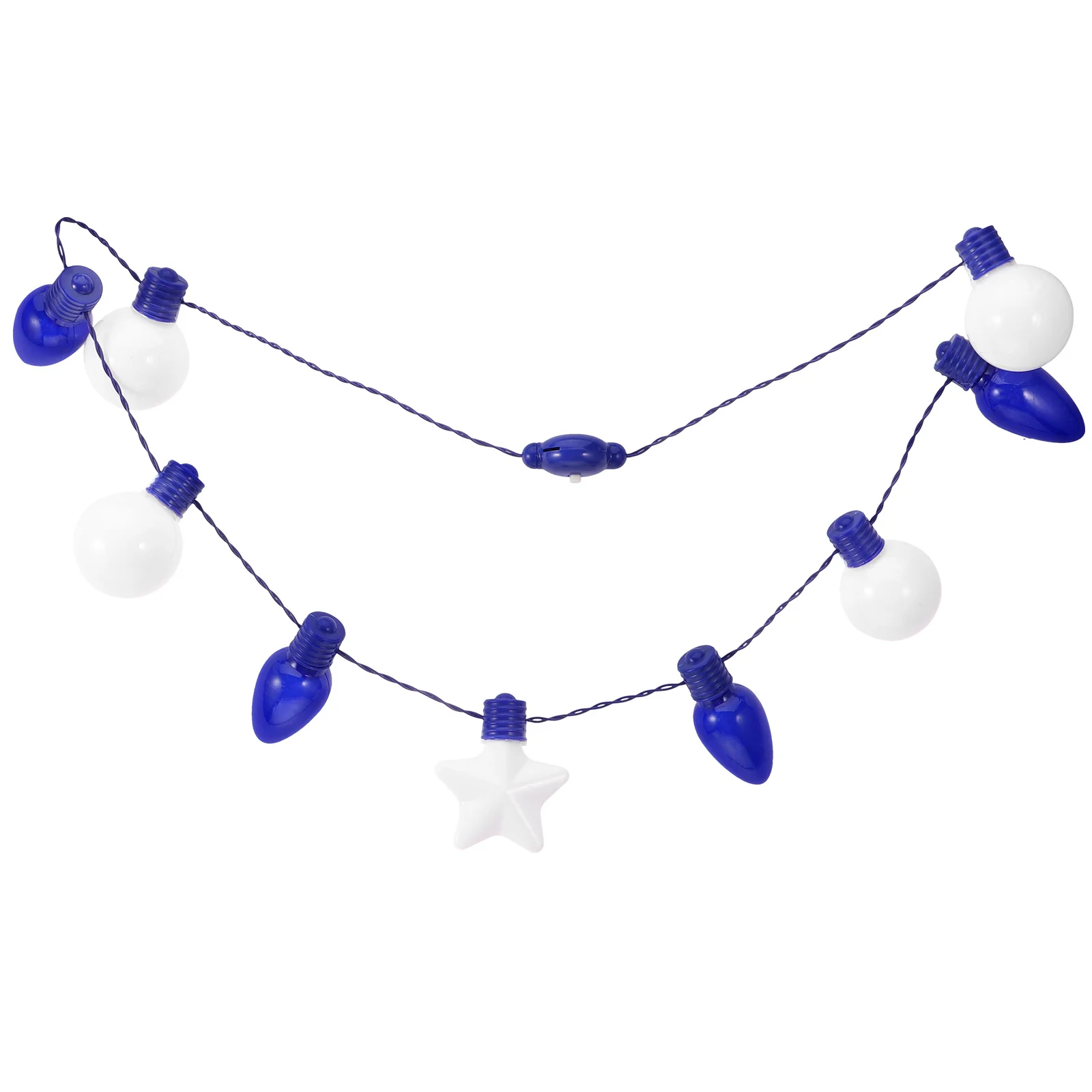 

Led Light Up Bulb Necklace Glow Hanukkah Decoration Party Favor Hanging Lantern Decorative Light Up Necklace For Costume Props