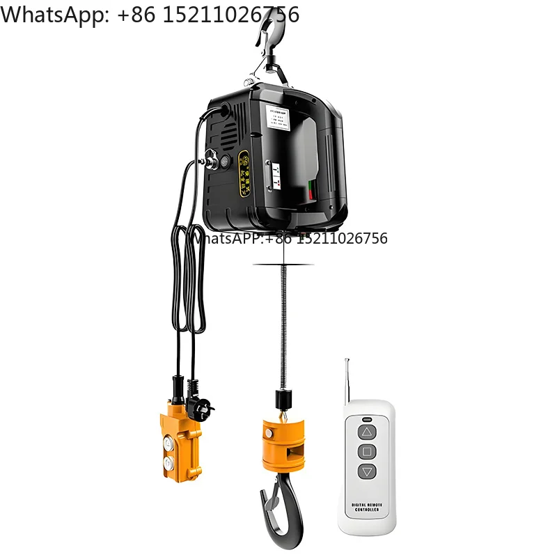 Portable 500kg Electric Hoist Crane for Vehicle Equipment for Cars Home Improvement Cargo Handling Production Workshop Lifting