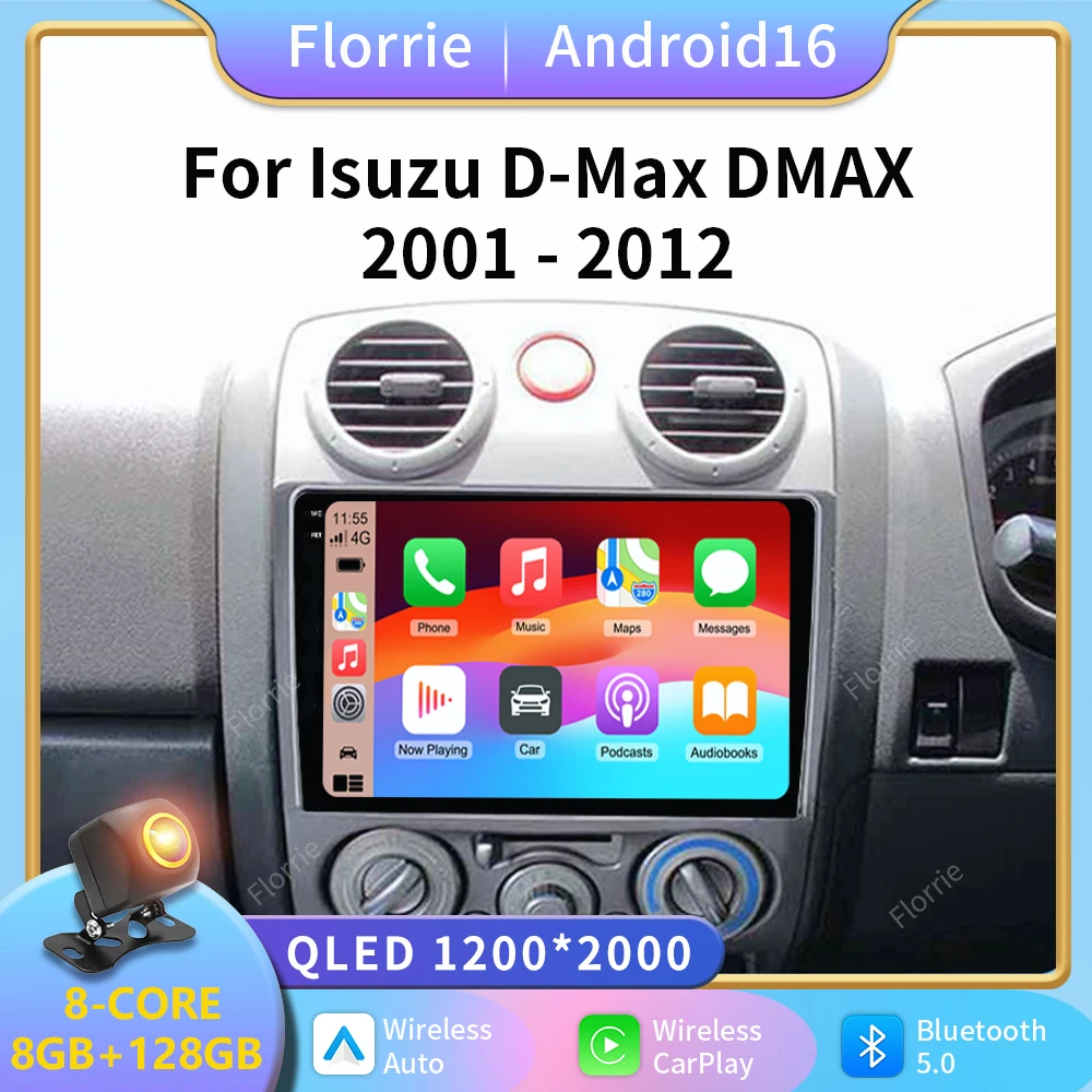 Car Radio Android 16 For Isuzu D-Max DMAX For Chevrolet Colorado 2007 2008 2009 2010 2011 Head Unit DVD Stereo Viedo Player BT