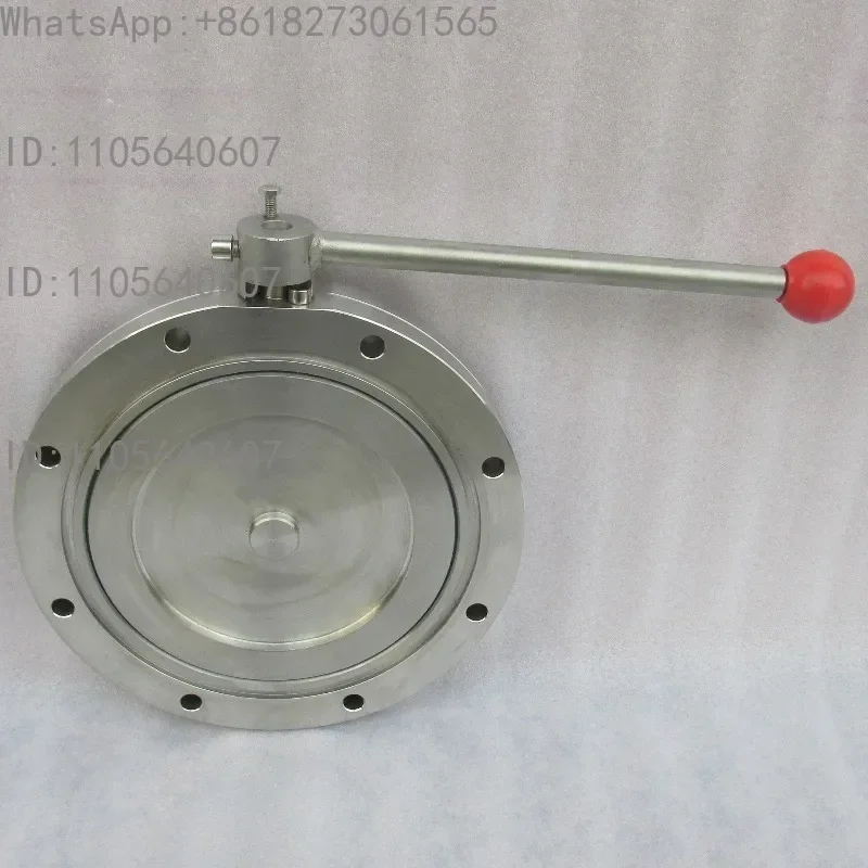 Vacuum Butterfly Valve,304 Stainless Steel DN50 80 100 200, Manual Vacuum Valve, On-off & Flow Control For Vacuum Pipeline