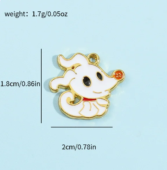 10 pcs Cartoon Halloween Charm Pendants Enamel Craft, Perfect for DIY Earrings, Bracelets, Neck Handmade Craft Supplie