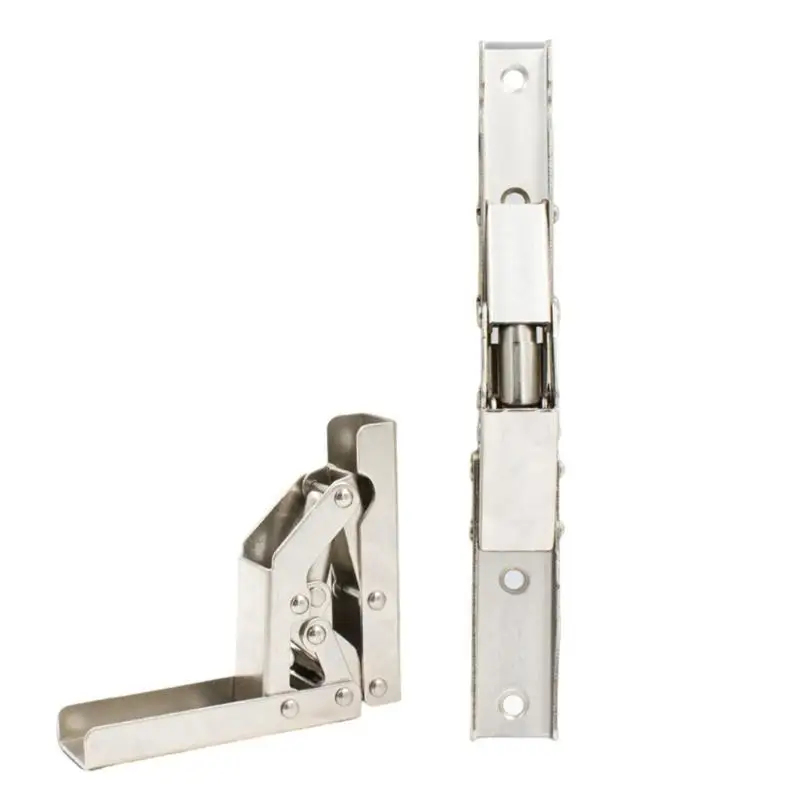 

652F 2Pcs Self-Locking Folding Shelf Bracket 90 Degree Hinge Table Leg Shelf Brackets