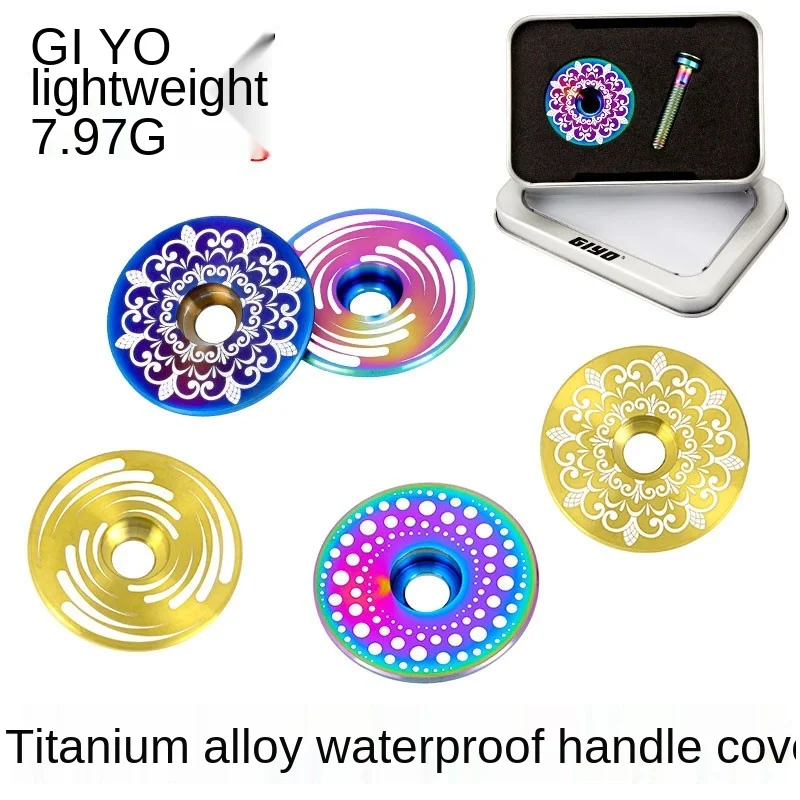 Giyo Titanium Alloy Handle Bar Mountain Road Bike Bowl Cover Top Cover Oil Pump Test Bench Flat Head Headset Cover Screws